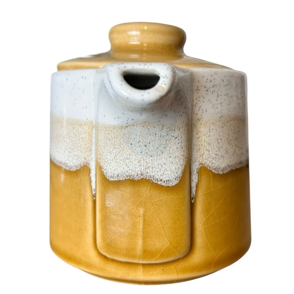Vintage 70s small tri-color ombré teapot, Japan, Retro MCM Collectible - Picture 4 of 9